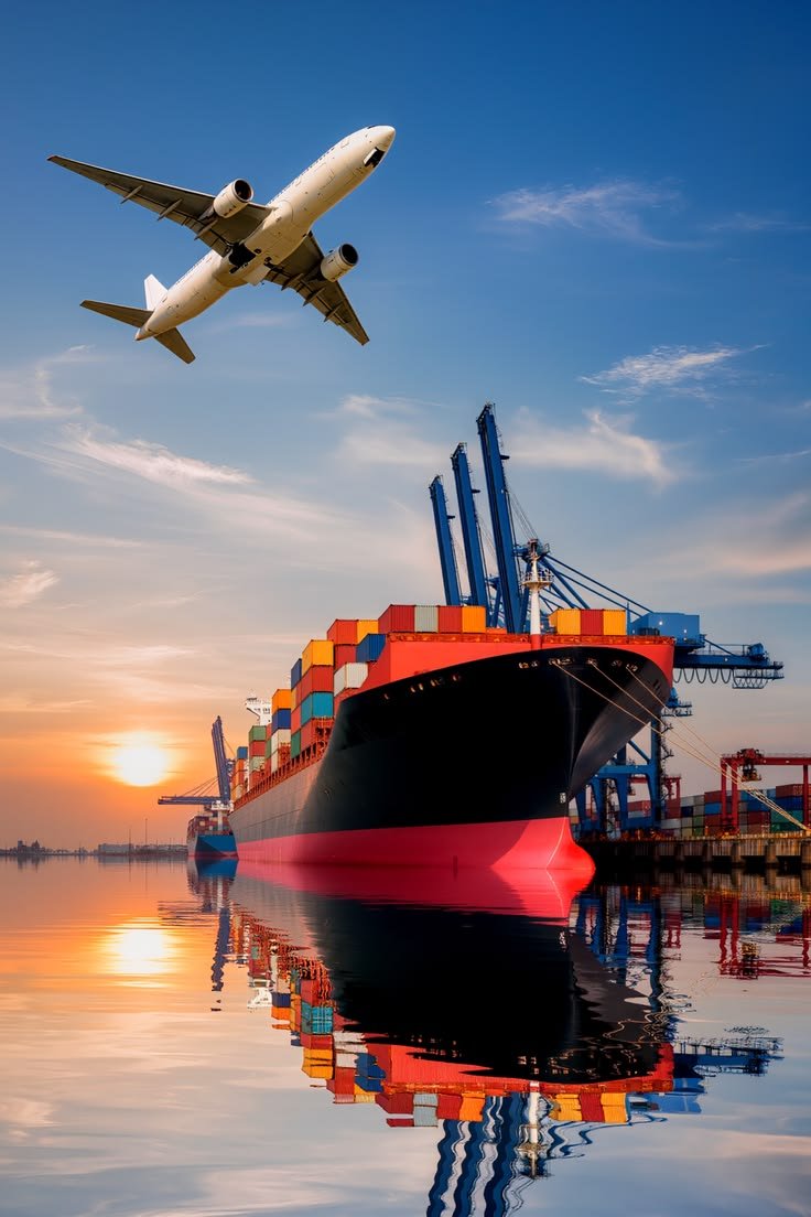 Container vessel at berth